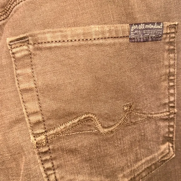 7 For All Mankind Women’s Brown Flare Jeans – Size 4 - Picture 3 of 3